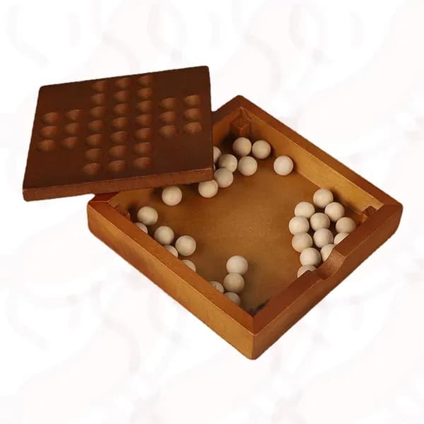 Настольная игра Пасьянс Деревянная настольная игра Пасьянс 11,5смx11,5смx2,5см