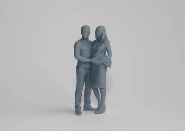 "Молодые" Фигурка в масштабе 1:43 для диорам и макетов. Высота фигурки 4 см.