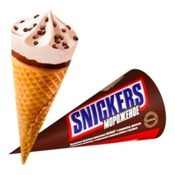 Мороженое сливочное Snickers карамель-арахис БЗМЖ 69 г