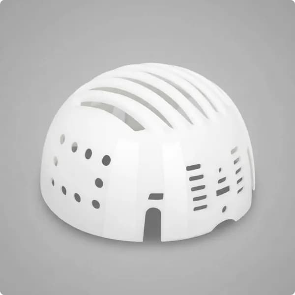 Вкладыш для каски из ABS-пластика, белый