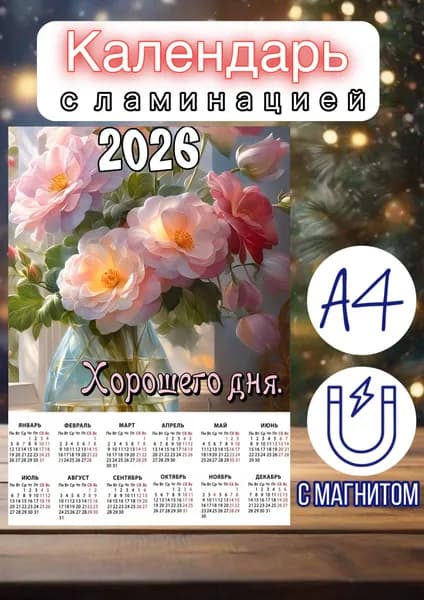 Календарь 2026 г., Настенный