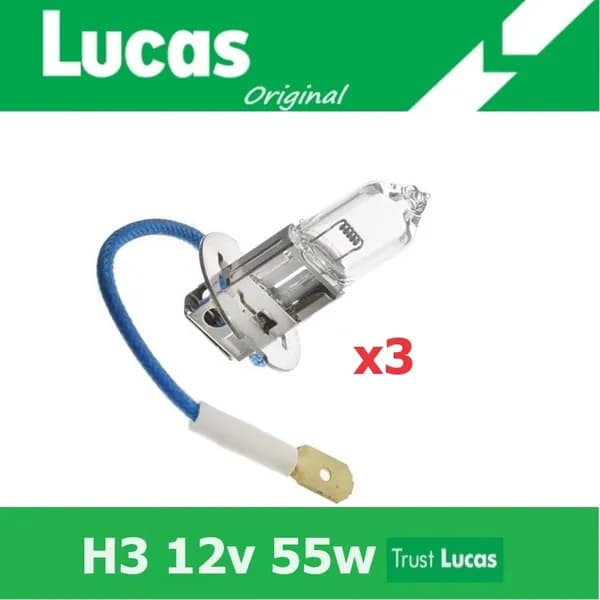 Галогенные лампы для автомобиля LUCAS H3 12v 55w 3 штуки