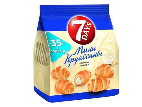 7DAYS мини-круассаны Ваниль, 265 г
