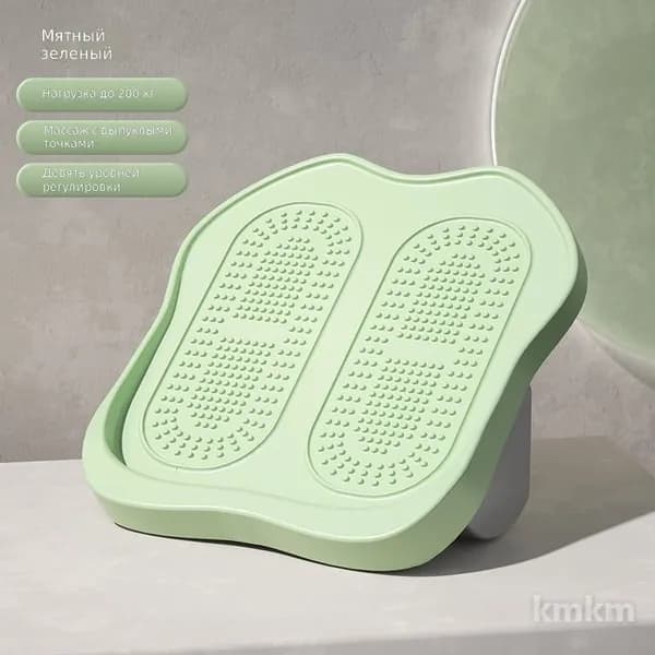 Растяжка для ног с массажем и регулировкой угла наклона, зелёная, с выпуклыми точками