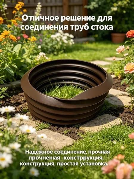 Резиновый соединитель для водосточных труб 100 мм, уплотнитель для водосточной системы