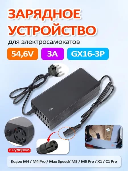 Зарядное устройство для Kugoo М4/M4 PRO/Max Speed (JINHONG)