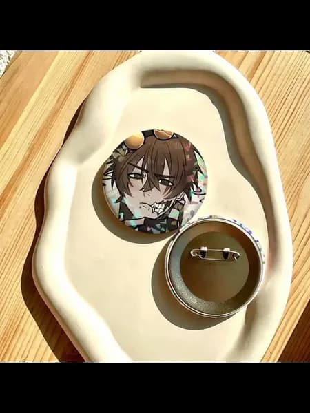 Лазерный значок Game C-Creepypasta Ticci Toby 25x25mm, z5