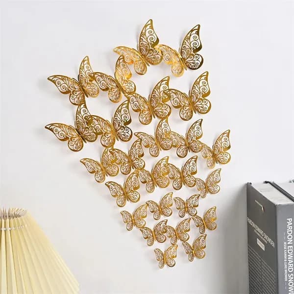 12PCS/Pack Искусство бабочек
