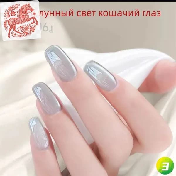 Лак для ногтей с фарфоровой пудрой высокой плотности Прозрачное покрытие нуждается в УФ/светодиодном отверж