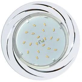 1 шт. Ecola GX53 H4 DL5386 светильник встраив. Вихрь Белый/Алюм 20x110 (к+) Экола h4design