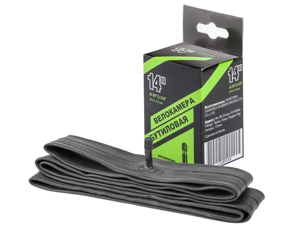 Велокамера NTG 14"x1.95"/2.125" автовентиль, в инд. упаковке