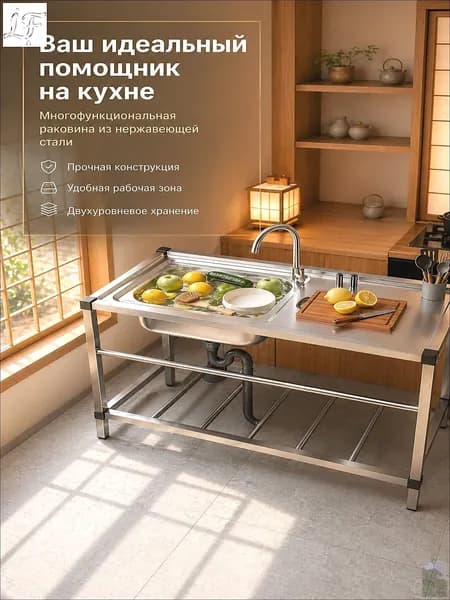 Садовая кухня,100х42х75см