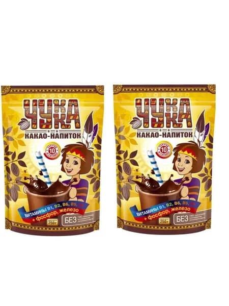 Какао (МКП) ЧУККА пак. 250 гр 2 шт