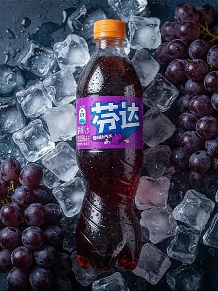 Газированный напиток Fanta со вкусом винограда, 500 мл, Китай