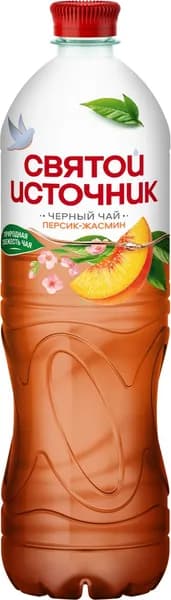 Холодный чай Святой Источник черный персик-жасмин, 1л