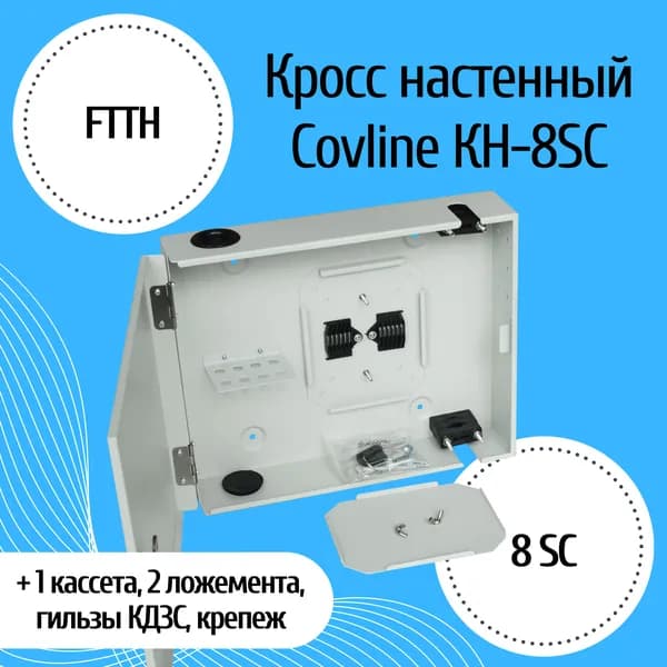 Оптический кросс настенный Covline КН-8SC