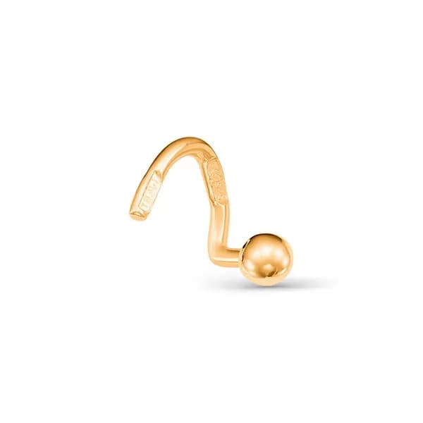 Пирсинг в нос из красного золота 585 пробы 585GOLD
