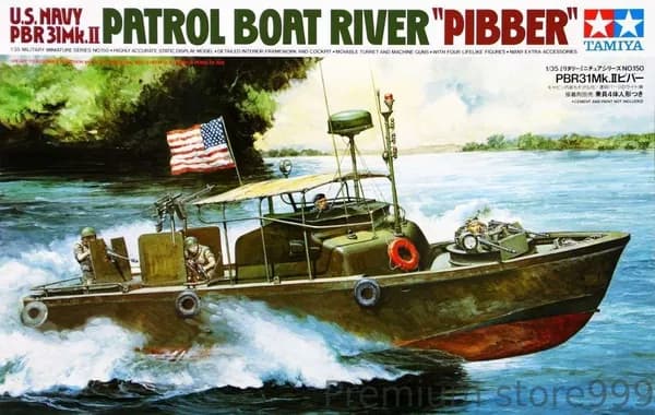 TAMIYA 35150 1/35 U.S PBR31 MKII Патрульная лодка Riverine"Pibber" сборная модель корабля