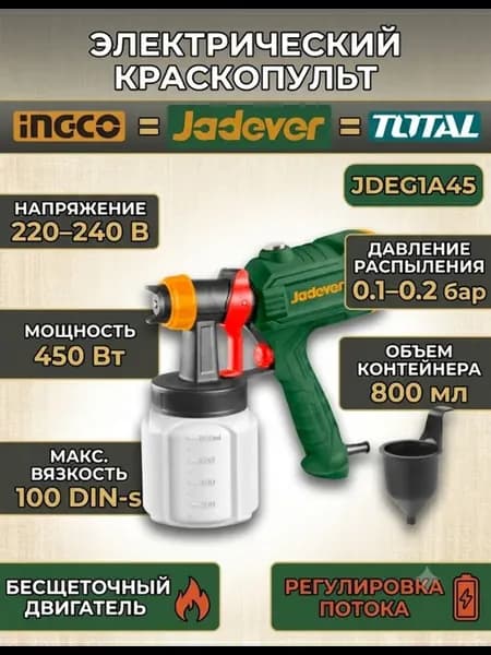 Пистолет-краскопульт 450W