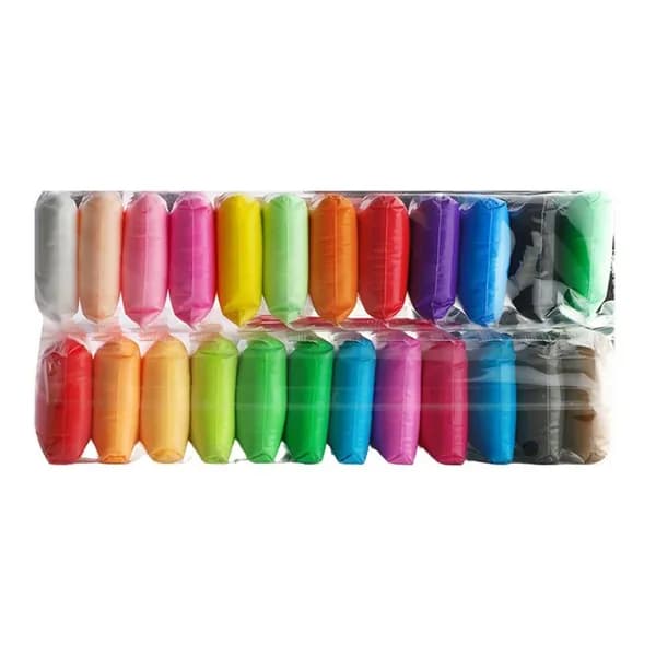 Воздушный пластилин для лепки 36 штук / легкий пластилин мягкий для малышей / набор для лепки