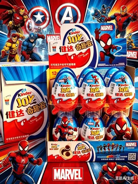Киндер Джой Kinder Joy Чудо Яйцо Марвел Marvel, 1 шт, шоколадное яйцо с сюрпризом игрушкой для детей