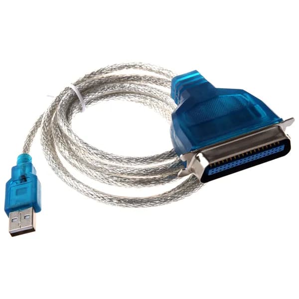 Кабель-адаптер USB-Parallel IEEE 1284 для подключения к ПК (подключите старый параллельный принтер к порту)