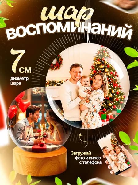 Цифровая фоторамка для фото Сфера воспоминаний / фоторамка для семьи и воспоминаний