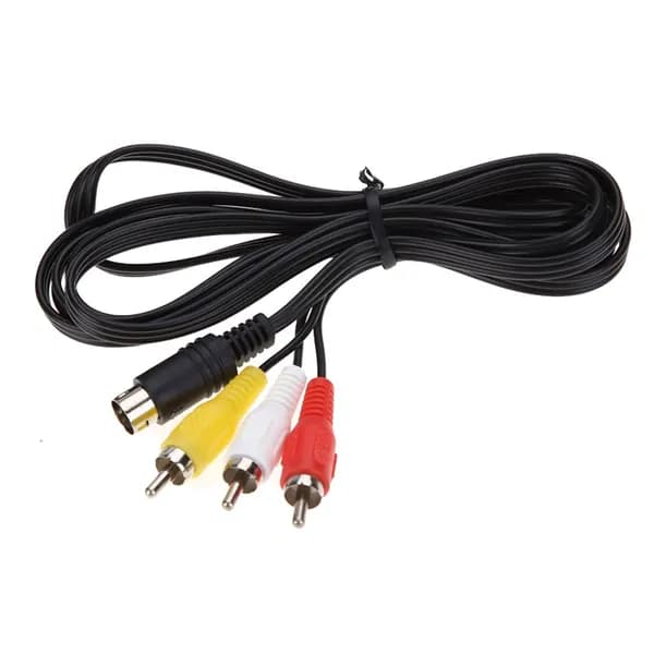 Кабель AV для Sega Genesis II и III, 3 RCA, никелированный, длина 1,8 м