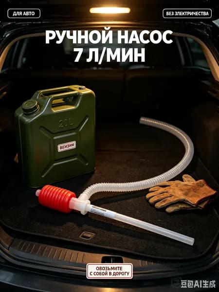 Насос для перекачки топлива ручной 7л/мин,