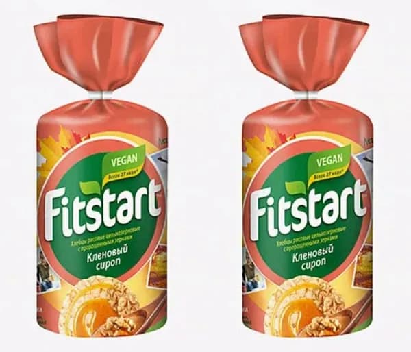 Fitstart Хлебцы Рисовые Кленовый сироп, 100 гр, 2 шт