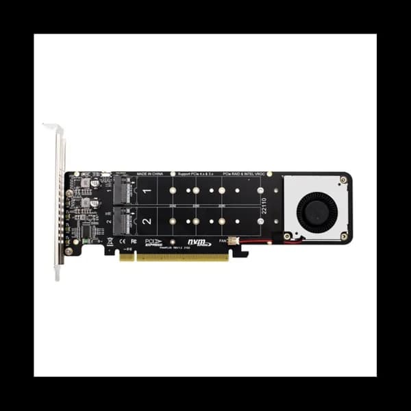 (S T N Z) Двухсторонний 4-дисковый Сплит-карта NVME PCI-E X16 Адаптер карты расширения - M.2 M-Key X4SSD