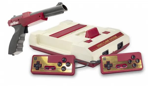 Игровая приставка Retro Genesis 8 Bit Lazergun + 450 игры (модель: C-56А, Серия: C-50, AV кабель, 2 проводных джойстика + пистолет Заппер)