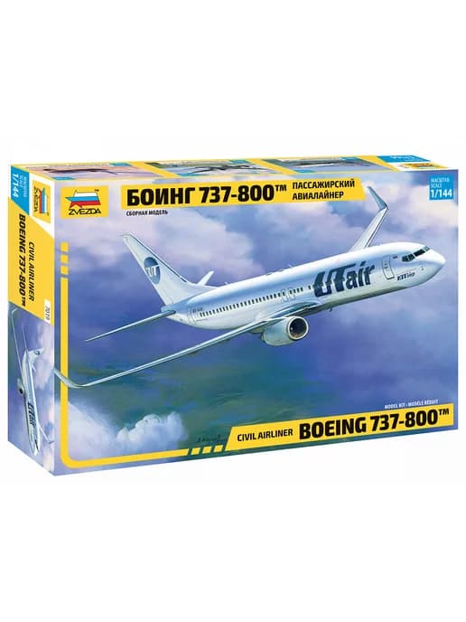 Сборная модель Пассажирский авиалайнер Боинг 737-800