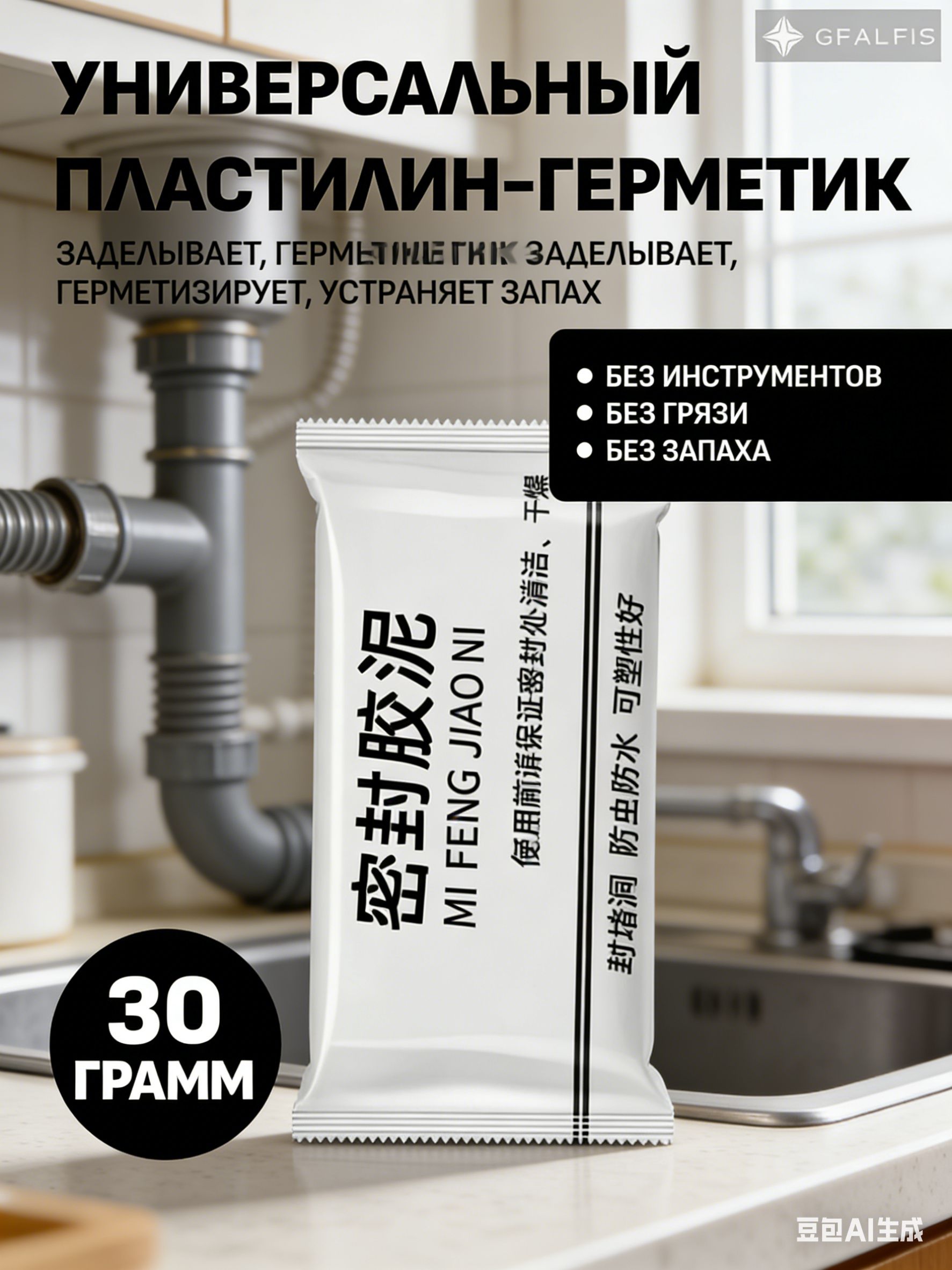 MASTER KLEIN Герметик автомобильный Готовый раствор, 60 мл, 1 шт.