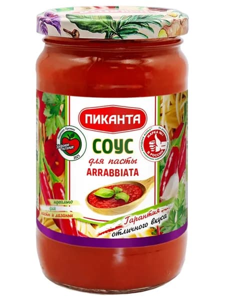 Соус Пиканта томатный Арраббьята с перцем чили, 360 г
