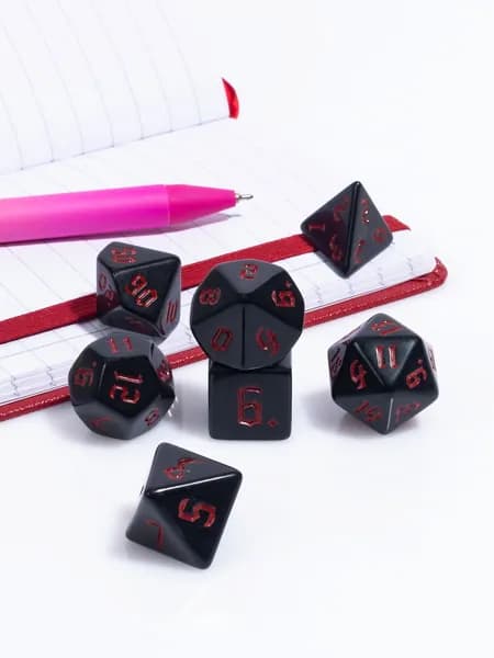 Кости игральные для Dungeons & Dragons, кубики для DnD и настольных ролевых игр (дайсы ДнД) 7 шт.