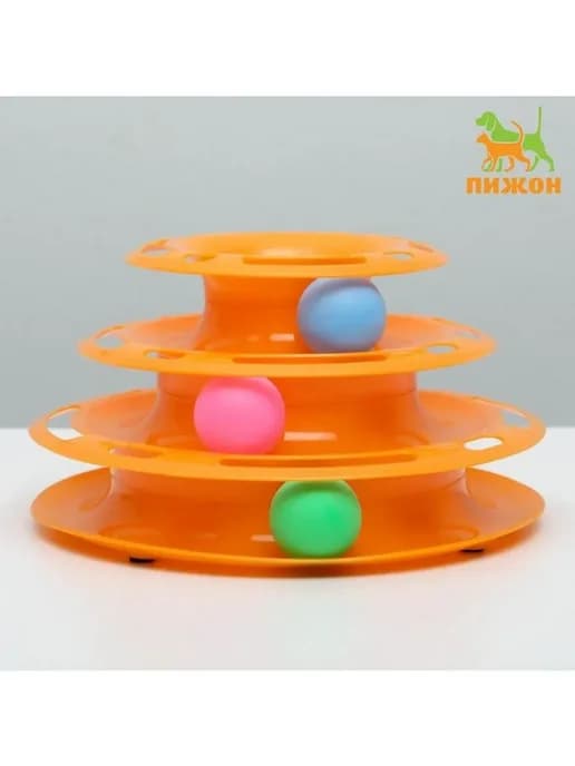 Игровой комплекс для кошек с шариками