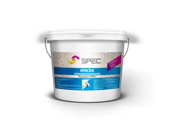 Краска интерьерная Акриловая SPEC/белый/ 1,4 кг