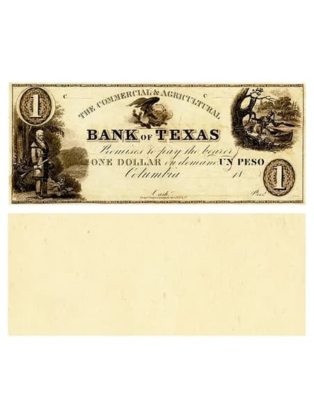 1 доллар 1835 США, штат Техас, 1 песо, копия