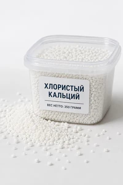 Кальций хлористый пищевой для сыра и творога Е-509, 350 грамм