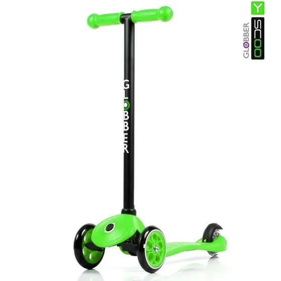 Самокат Y-SCOO RT GLOBBER My free FIXED green с блокировкой колес,руль одно положение,не подъемный