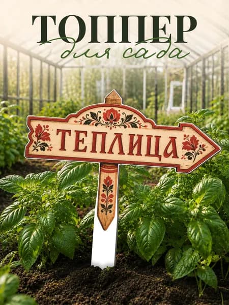 Фигурки для сада Указатель теплица