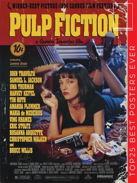 Постермания Постер "Криминальное чтиво (1994)", 30 см х 20 см