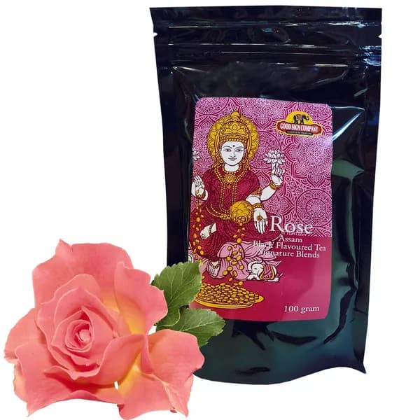 Чай чёрный ассам с розой (Assam Rose Black Tea Good Sign Company), 100 грамм