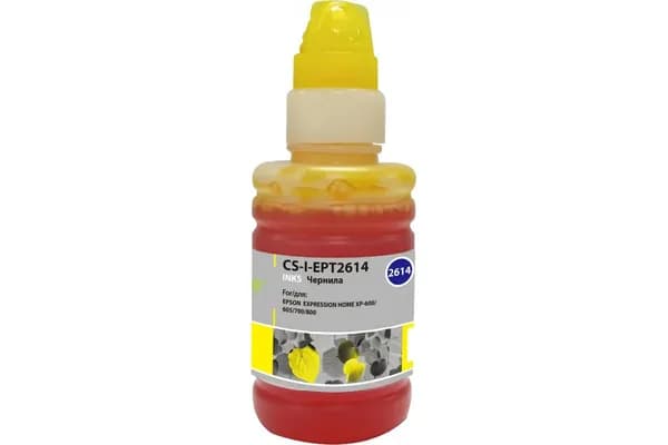 Чернила Cactus CS-I-EPT2614 желтый 100мл для Epson ExpHo XP600/605/700/800