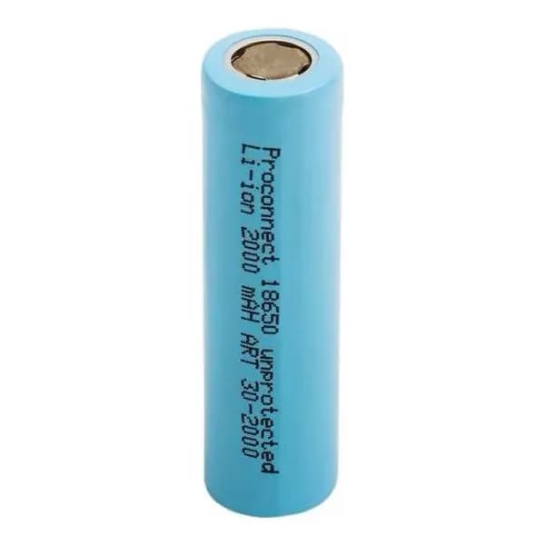 Аккумулятор Proconnect 18650 unprotected Li-ion 2000 мАч