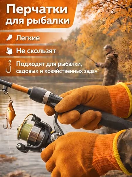 Перчатки для рыбалки RT, 1 пара