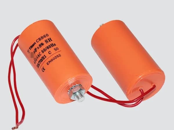 4мкф    450VAC   5%   30x57mm  CBB60-G БОЛТ+ гибк.выв. конденсатор