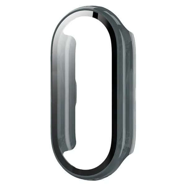 PC-чехол + защитная пленка из закаленного стекла, подходит для Xiaomi Mi Band 10. Интегрированный дизайн чехла и защитной пленки обеспечивает ударопрочность и защиту от царапин.