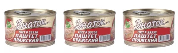 Знаток Паштет Пражский, 230 г, 3 шт